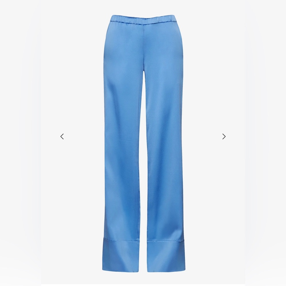 Blue silk pants from Serota size medium